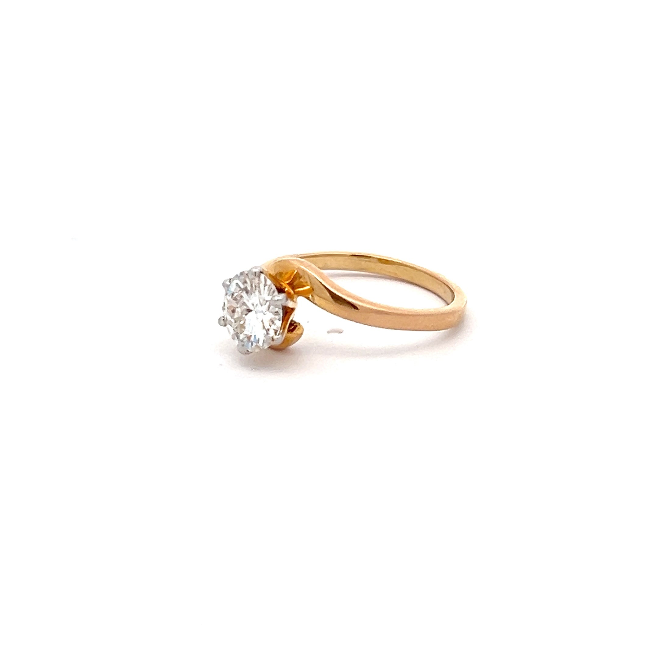 Majestic Spark 1.50ct Lab Grown Diamond  Ring In 14k Gold.