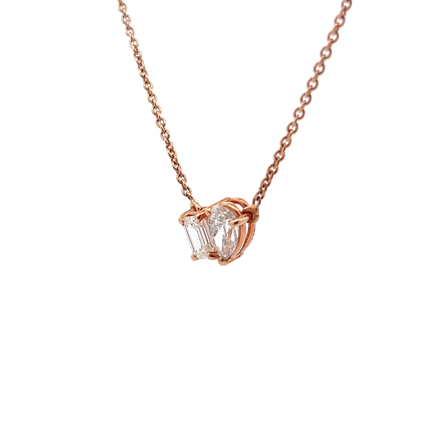 Zenith's Zeal 1.37ct Multi-Shape Pendant In 14k Gold With Diamos Lab Grown Diamond