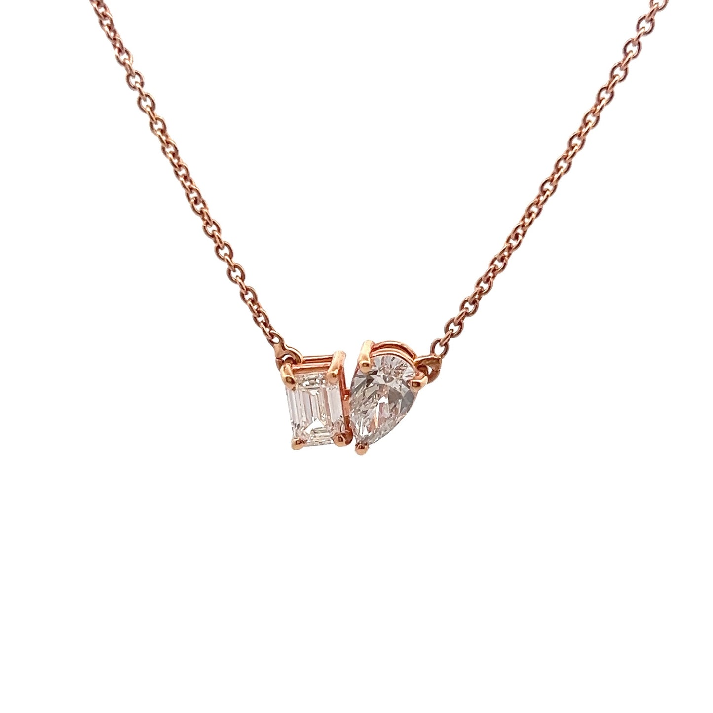 Zenith's Zeal 1.37ct Multi-Shape Pendant In 14k Gold With Diamos Lab Grown Diamond