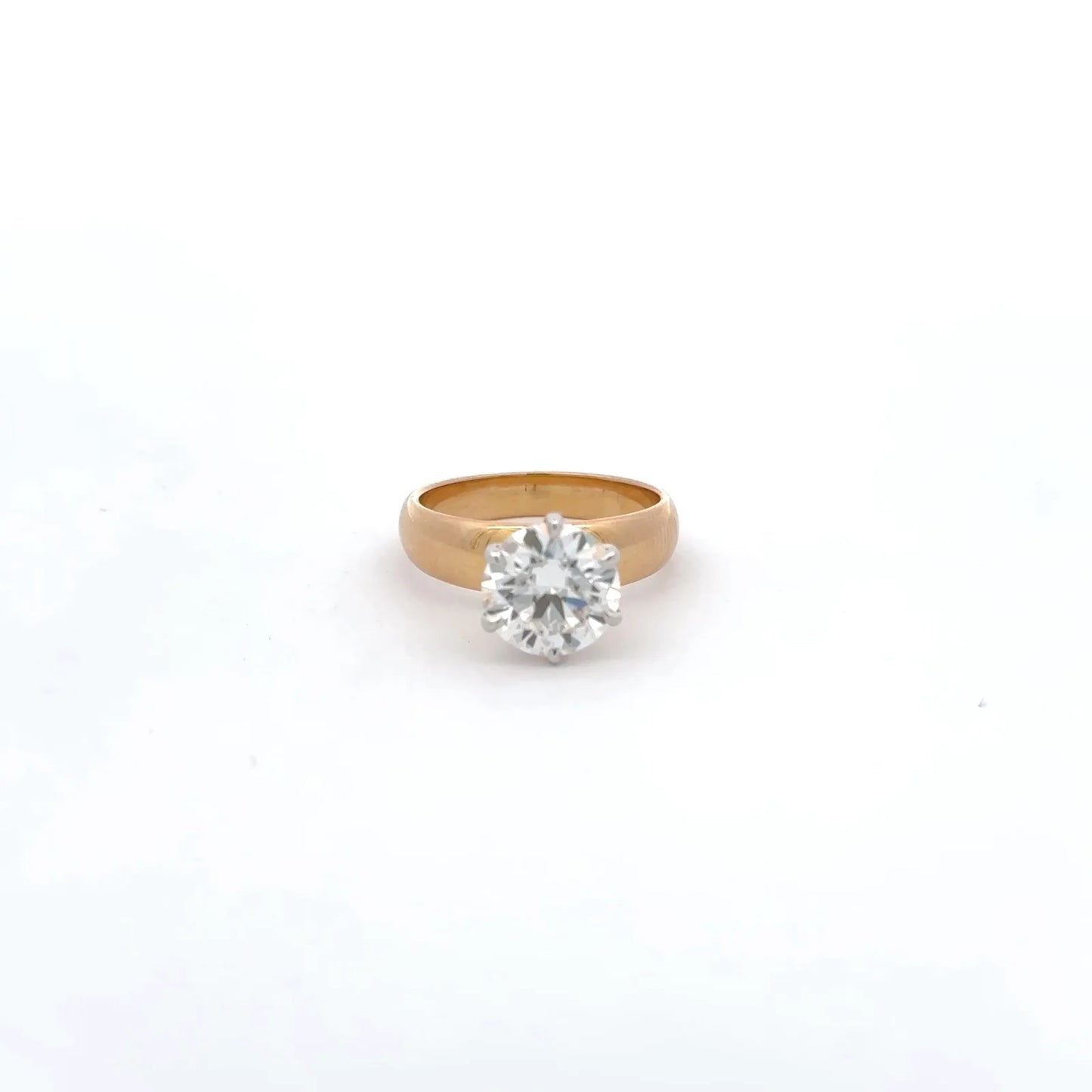 3 Carat Lab Grown Diamonds Round Solitaire Rings