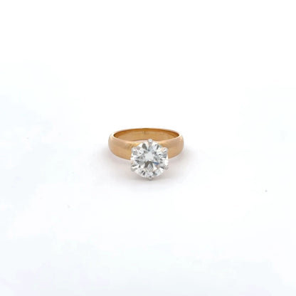 3 Carat Lab Grown Diamonds Round Solitaire Rings