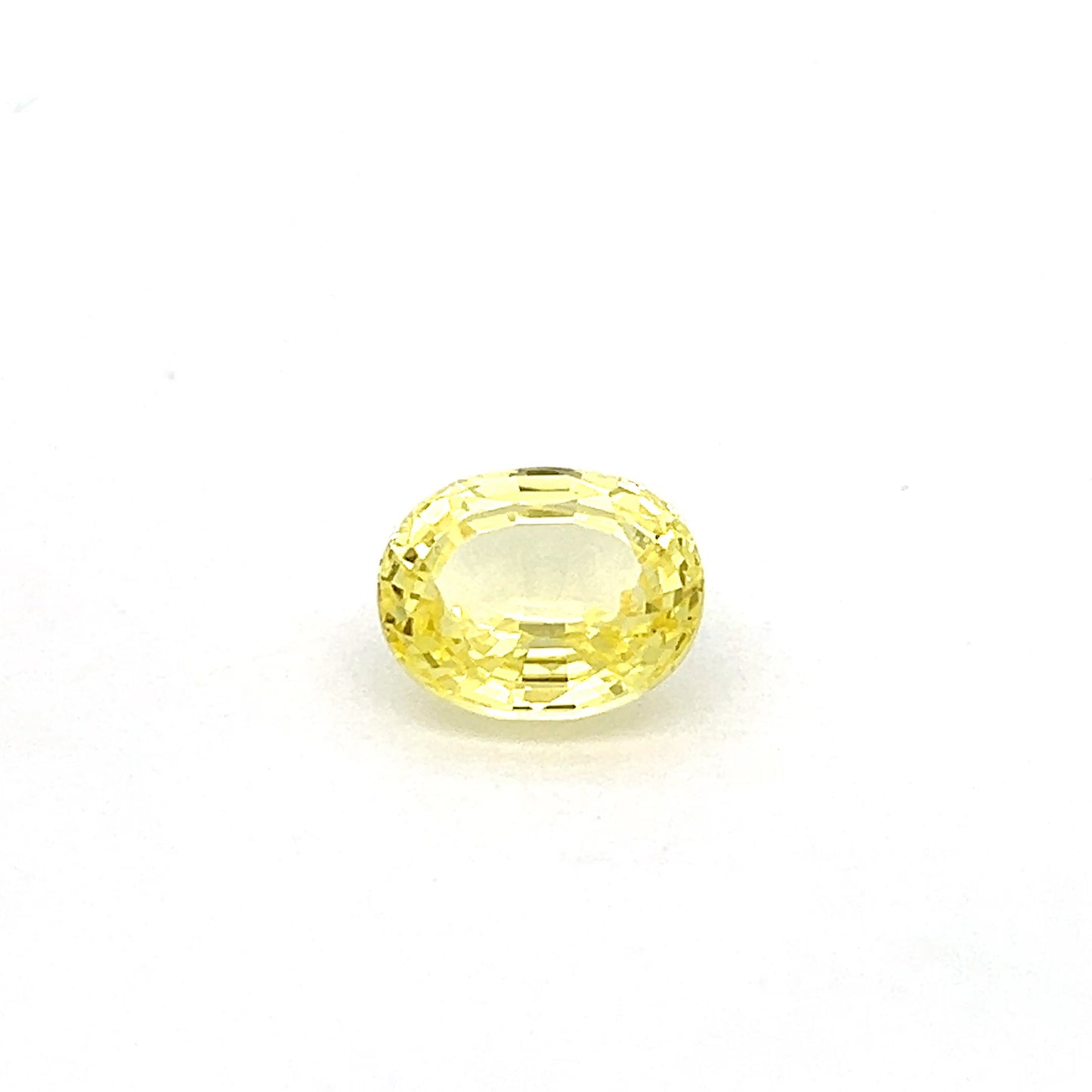 Oval 5.75 Ct Lab Grown Yellow Sapphire