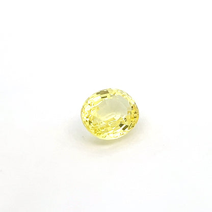 Oval 5.75 Ct Lab Grown Yellow Sapphire