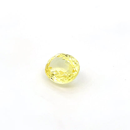 Oval 5.75 Ct Lab Grown Yellow Sapphire