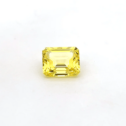 Octagon 6.51 Ct Lab Grown Yellow Sapphire
