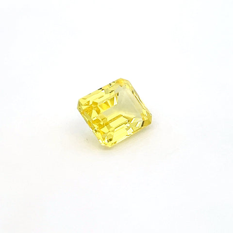 octagon yellow sapphire 6.51ct