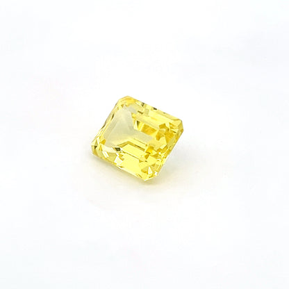 Octagon 6.51 Ct Lab Grown Yellow Sapphire