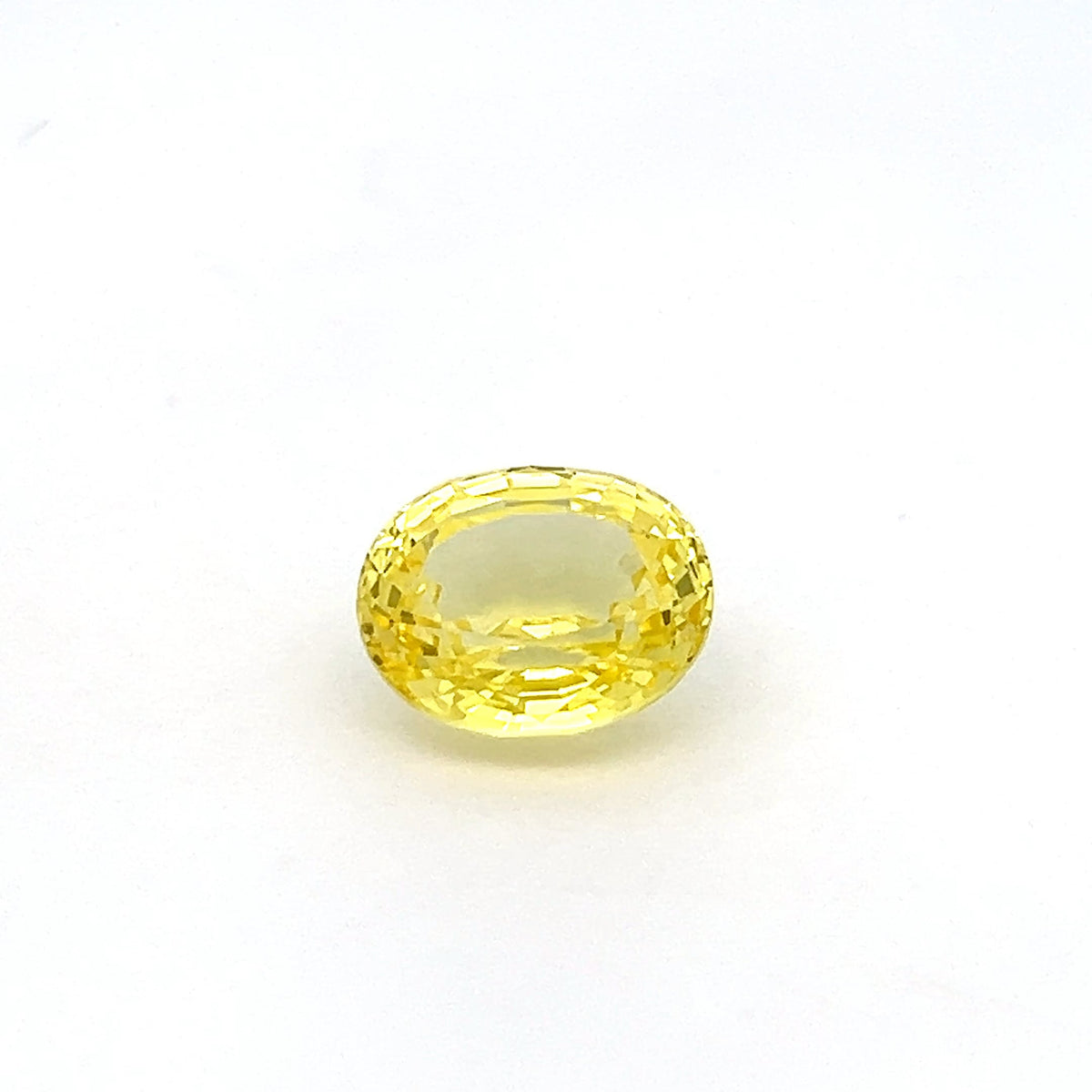 Oval 7.32 Ct Lab Grown Yellow Sapphire, oval yellow sapphire 7.32ct