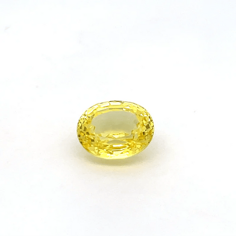 oval yellow sapphire 7.32ct