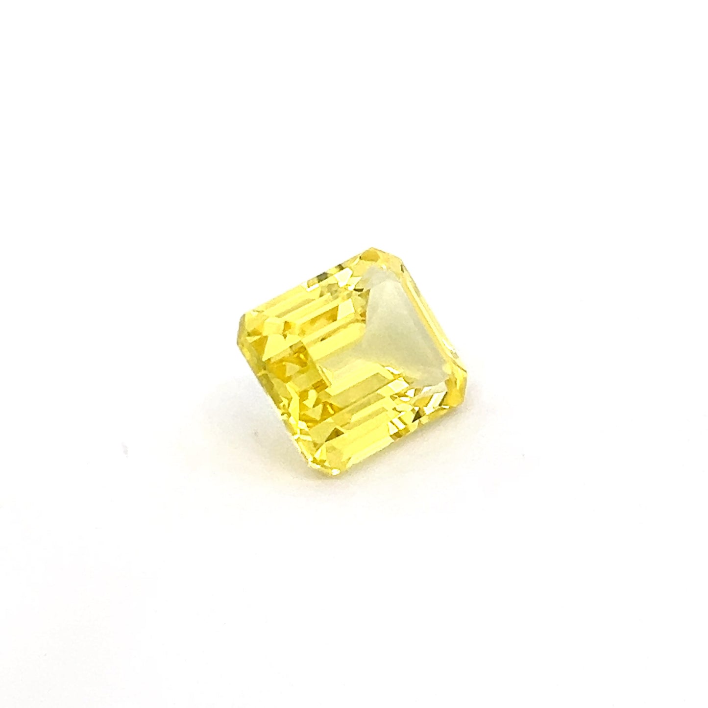 Octagon 7.41 Ct Yellow Sapphire Stone