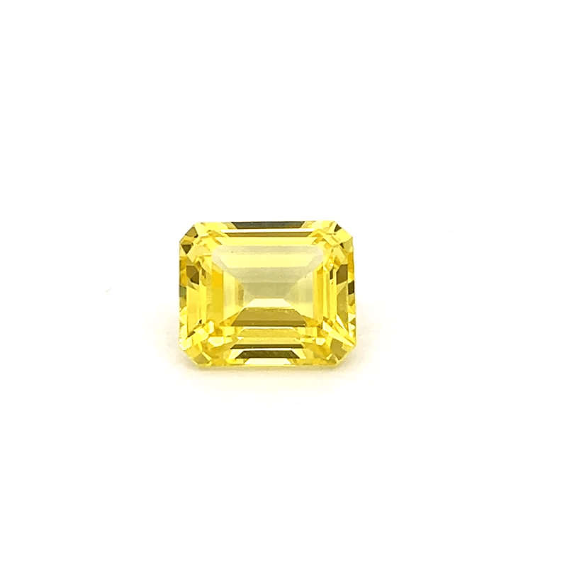 Octagon 7.41 Ct Yellow Sapphire Stone