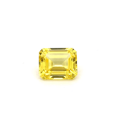Octagon 7.41 Ct Yellow Sapphire Stone