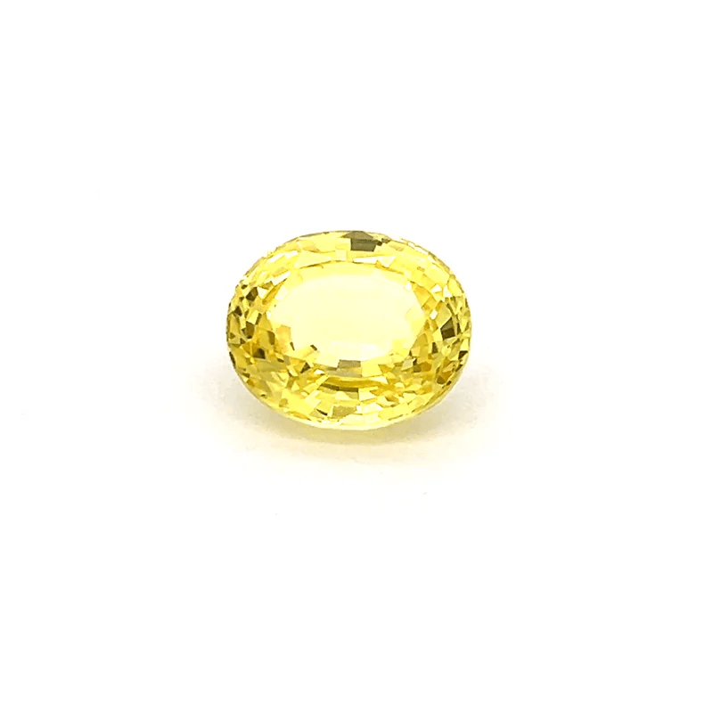 Oval 8.68 Ct Yellow Sapphire Stone