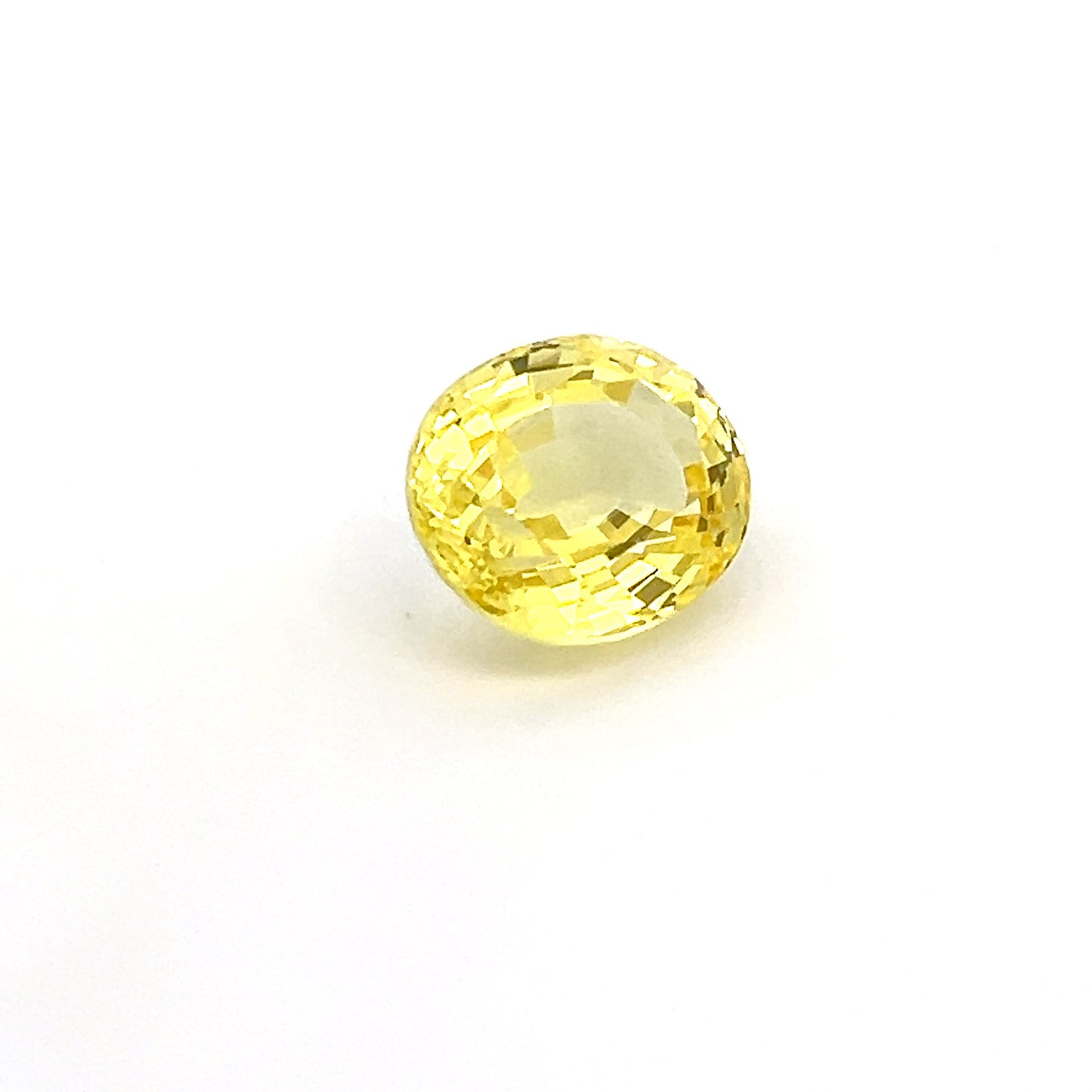 Oval 8.68 Ct Yellow Sapphire Stone