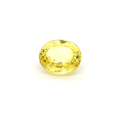 Oval 8.68 Ct Yellow Sapphire Stone