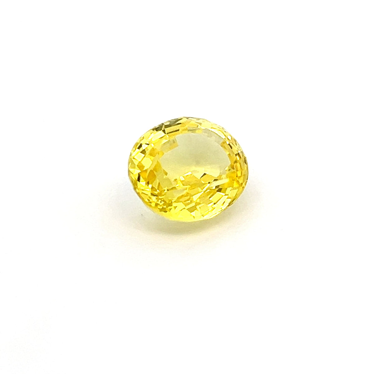 Oval 9.68 Ct Lab Grown Yellow Sapphire, oval yellow sapphire 9.68ct
