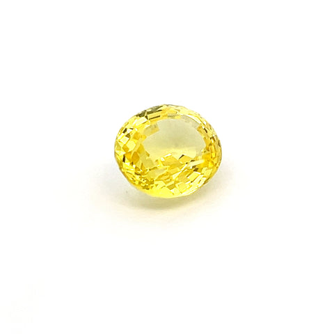 oval yellow sapphire 9.68ct