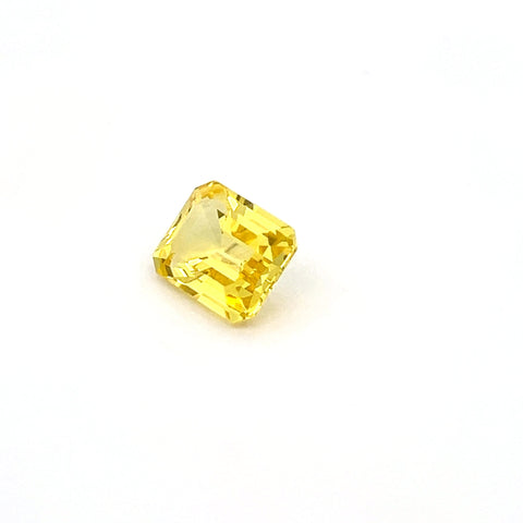 Octagon  yellow sapphire 5.49ct