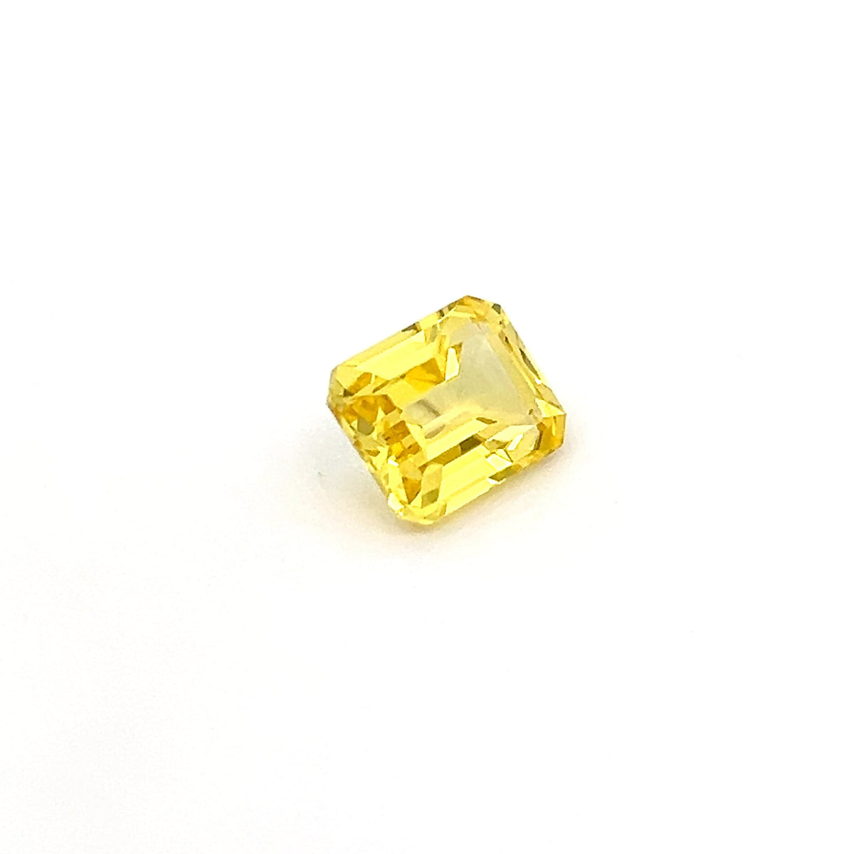 Octagon  yellow sapphire 5.49ct