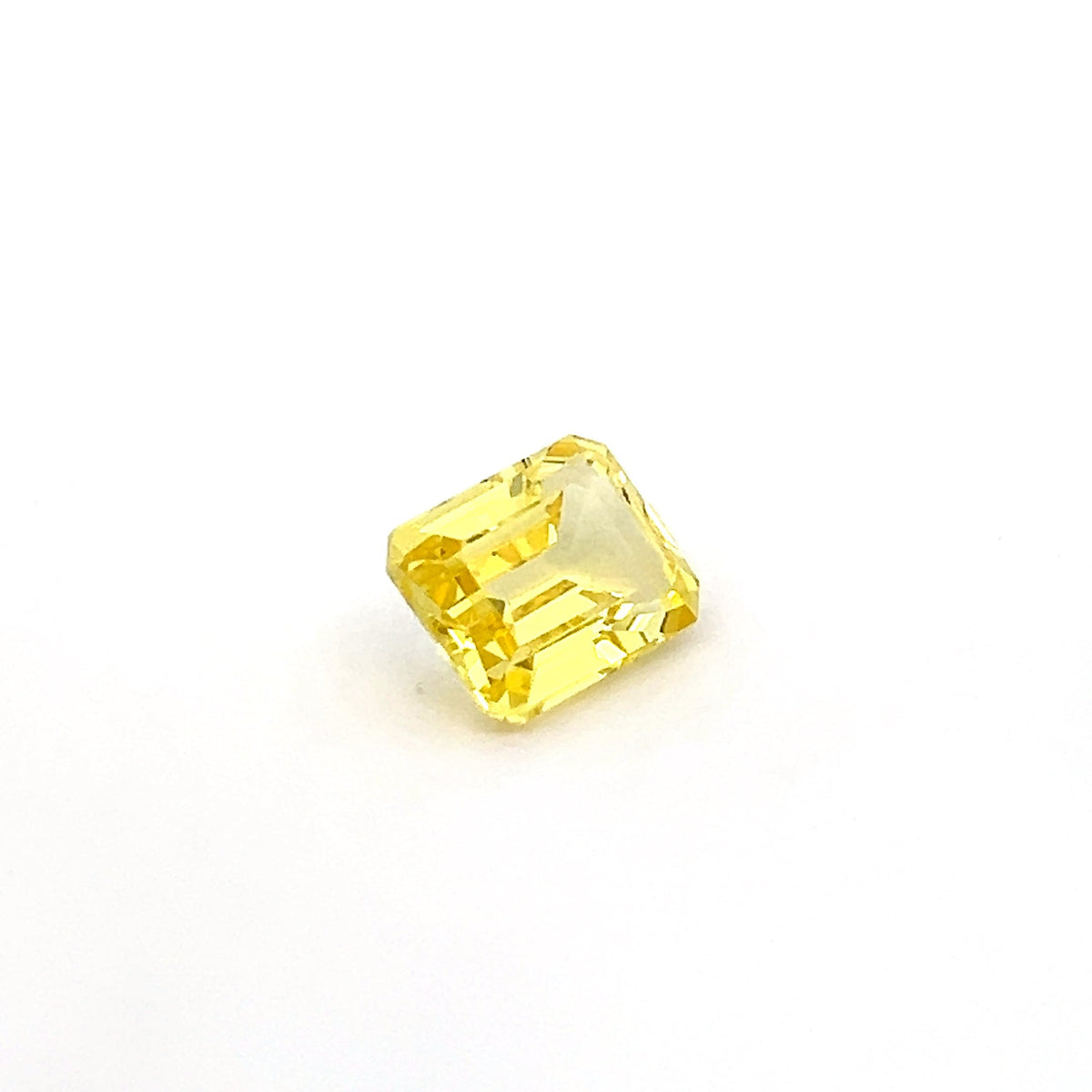 Octagon 4.61 Ct Lab Grown Yellow Sapphire, yellow sapphire 4.61ct r