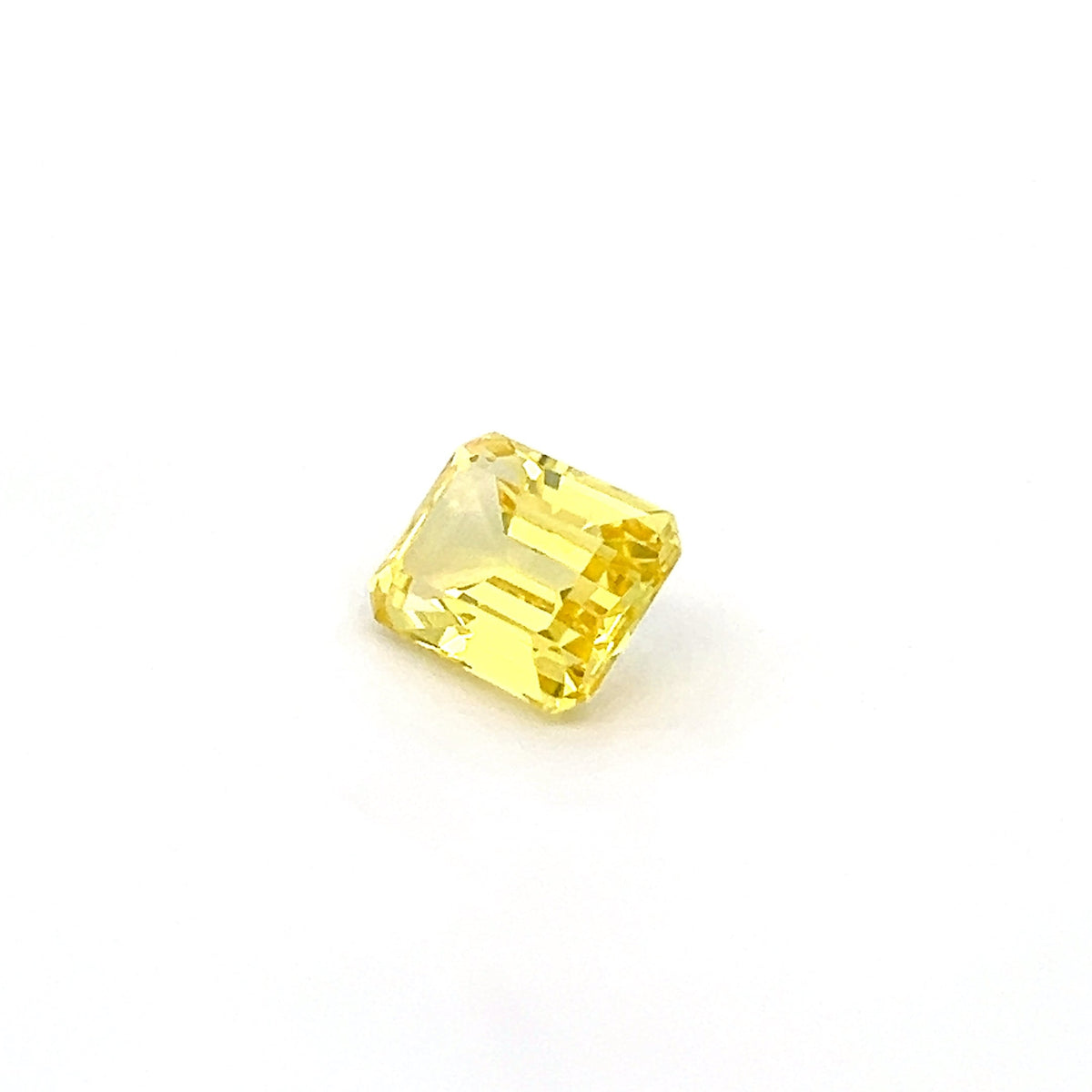 Octagon 4.61 Ct Lab Grown Yellow Sapphire, yellow sapphire 4.61ct r