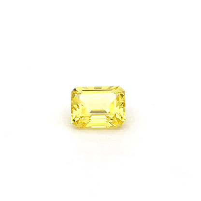 Octagon 4.61 Ct Lab Grown Yellow Sapphire
