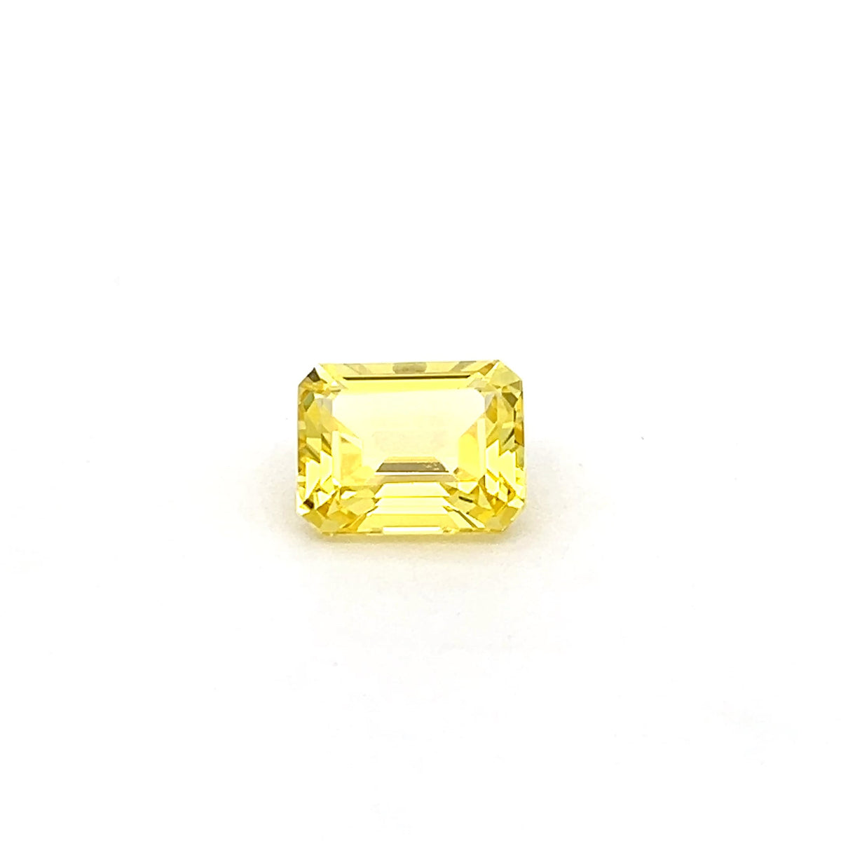 Octagon 4.61 Ct Lab Grown Yellow Sapphire, yellow sapphire 4.61ct