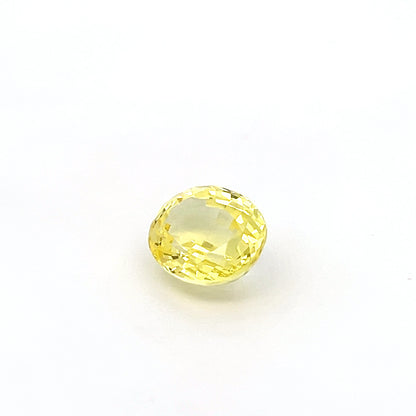 Oval 6.63 Ct Yellow Sapphire Gemstone
