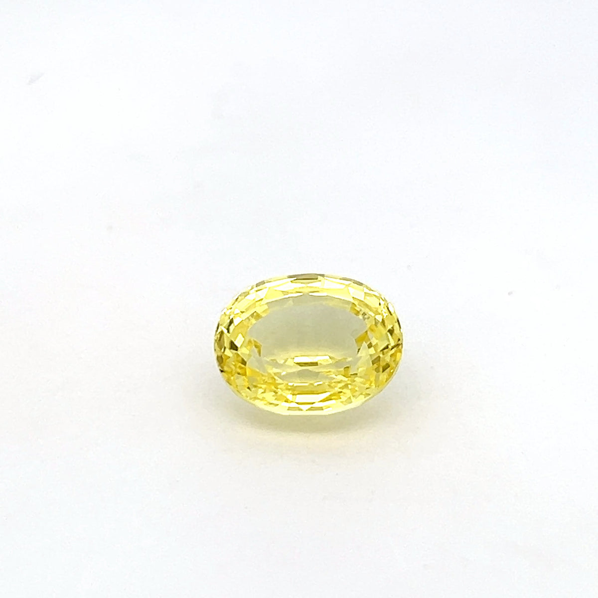 Oval 6.63 Ct Yellow Sapphire Gemstone, oval yellow sapphire 6.63ct