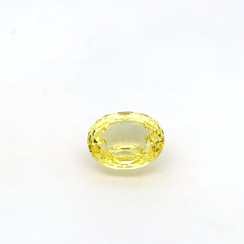 oval yellow sapphire 6.63ct