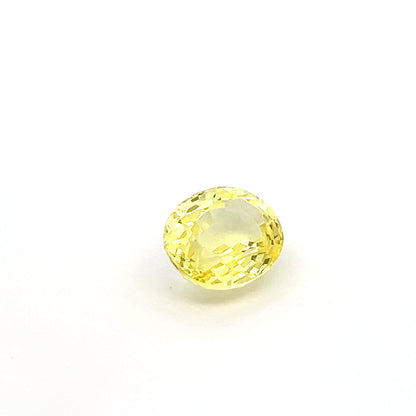 Oval 6.63 Ct Yellow Sapphire Gemstone