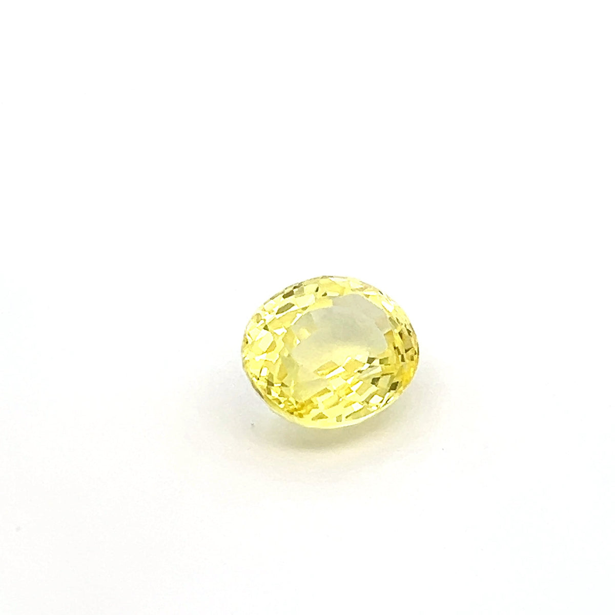 Oval 6.63 Ct Yellow Sapphire Gemstone, oval yellow sapphire 6.63ct