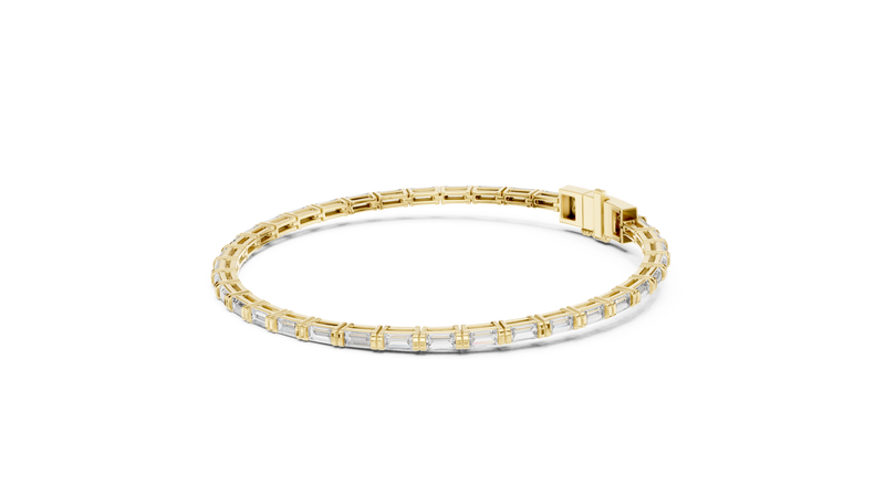Baguette Lab Grown Diamond Tennis Bracelet