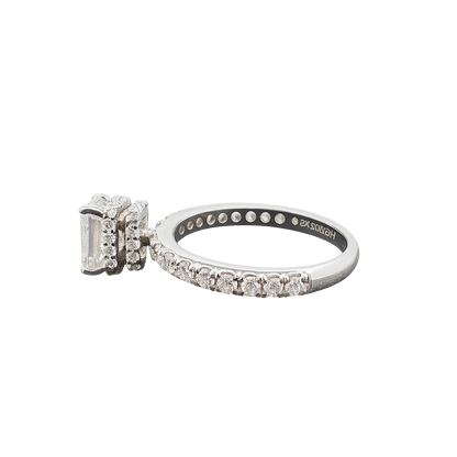 Lab Grown Solitaire Raddiant Cut Diamond Ring In 14K GOLD