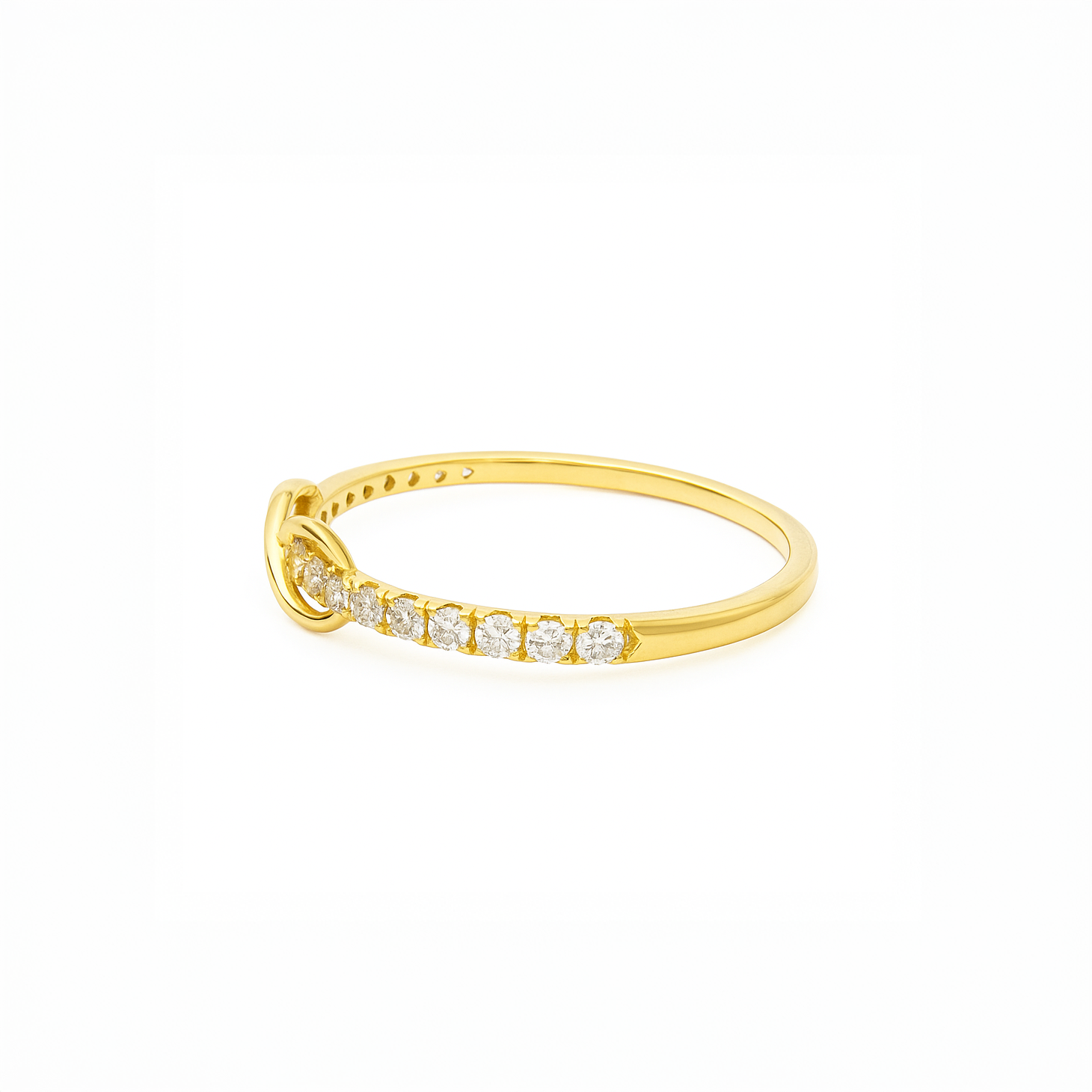 lab diamond infinity design ring right visual