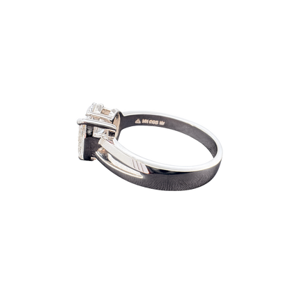 lab grown oval and marquise diamond ring right