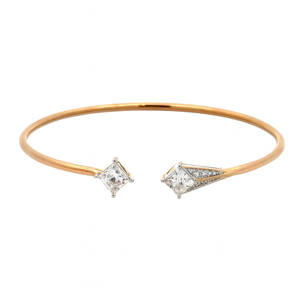 lab princess diamnd bracelet 