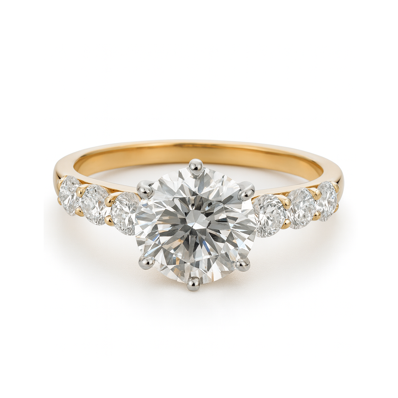 labgrown solitaire round diamond ring