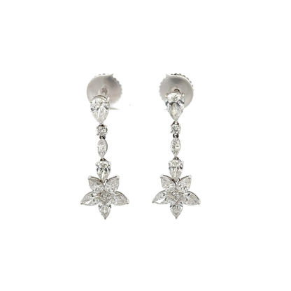 Elegant Drop Lab-Grown Diamond Ear Studs | 14K Gold Pear Shape Design