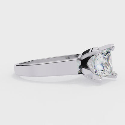 LGD Solitaire Ring Princess Stone (1.72ct) In 14K Gold      #LGD-PR-CD045