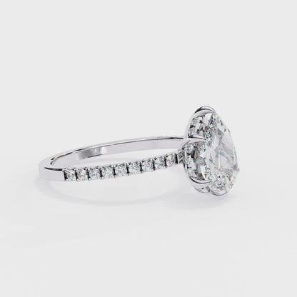 LGD Solitaire Ring Pear Stone (1.92ct) In 14K Gold  #LGD-PE-CD007