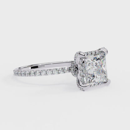 LGD Solitaire Ring Princess Stone (2.61ct) In 14K Gold   #LGD-PR-CD161